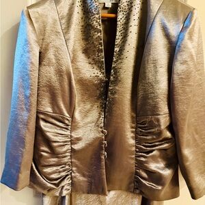 Elegant Beaded dress and Jacket set